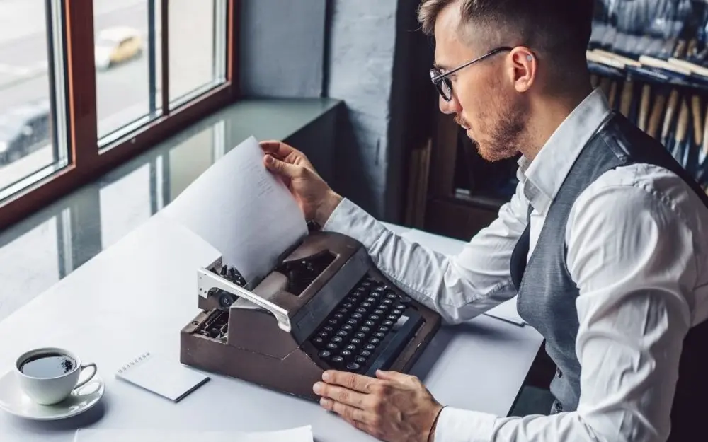 Author reviewing online mentions